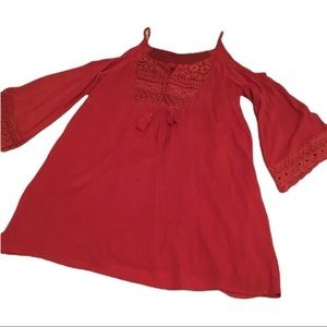 NY&C Red Orange Boho Style Dress